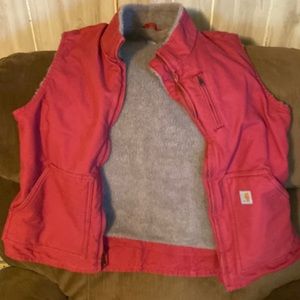 Carharrt fleece lined vest
